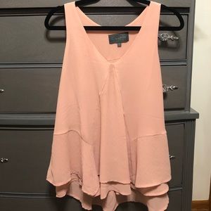 Peach dressy tank